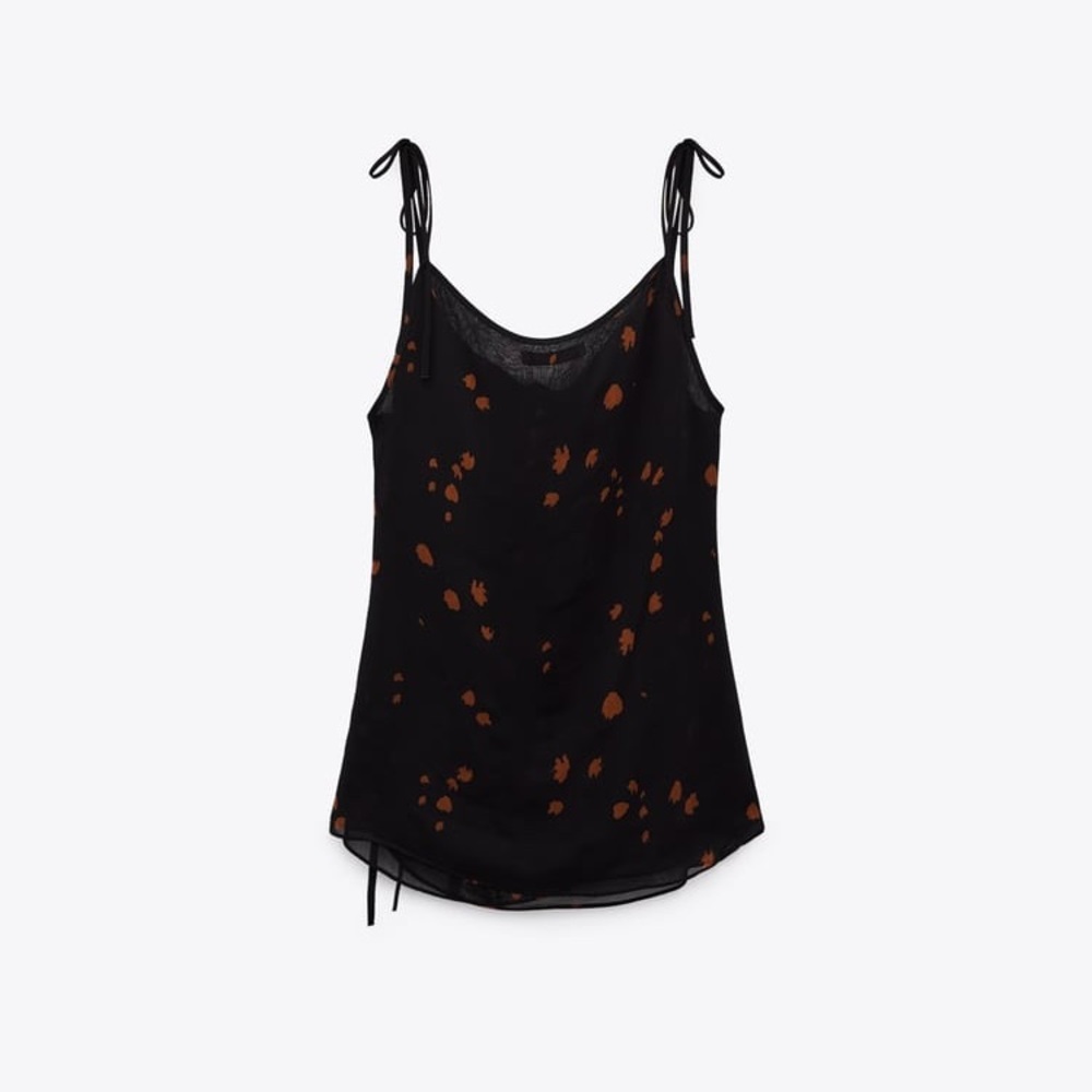 Zara Embroidered Camisole Size M NWT - Picture 8 of 9